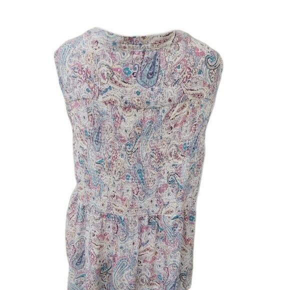 Knox Rose Paisley Tank Top Women's XXL Smocked Sleeveless Rayon‎ Summer Shirt - Picture 8 of 15